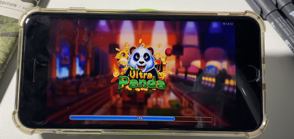 ultra panda app on iphone screen